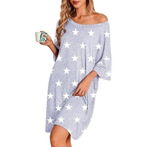 open lace back dress Ekouaer Plus Size Nightgowns for Women Oversized Sleep Shirt Short Sleeve  Nightshirt T-Shirt Dress Sleepwear, Black Butterfly, Small at Amazon  Women's Clothing store