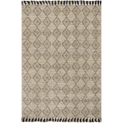 Nuloom Britta Textured Diamond Tassel Indoor Area Rug