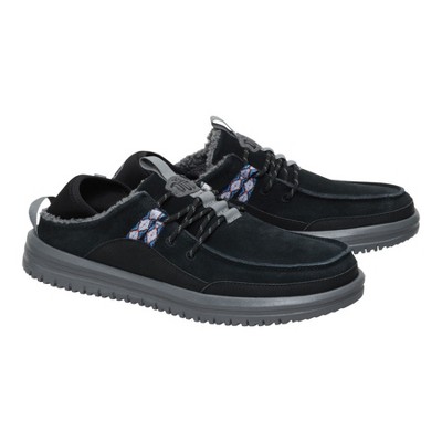 HEYDUDE Men Bradley Blipper Suede , Black/Smoke Grey, 10 — фото 7