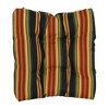 Blazing Needles, 16-inch Spun Polyester Patterned Outdoor Square Tufted Chair Cushions (Set of 4) - 2 of 2