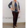 Women's Dolman 3/4 Sleeve Wide Neck Hatchi Knit Top - Multiples - 3 of 4