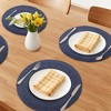 REGALWOVEN Farmhouse Round Placemats Set of 6 Woven Placemats for Dining Table Decor - 2 of 4