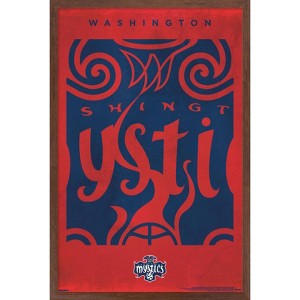 Trends International WNBA Washington Mystics - Logo 25 Framed Wall Poster Prints - 1 of 4