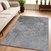 HomeRoots 5' X 7' Gray Shag Hand Tufted Area Rug - 2 of 4