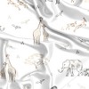 Sweet Jojo Designs Boy or Girl Gender Neutral Unisex Satin Fitted Crib Sheet Serengeti Animals Taupe and Beige - 2 of 4