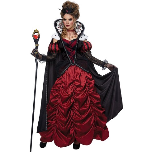 California Costumes Dark Queen Of Hearts Adult Costume Medium Target