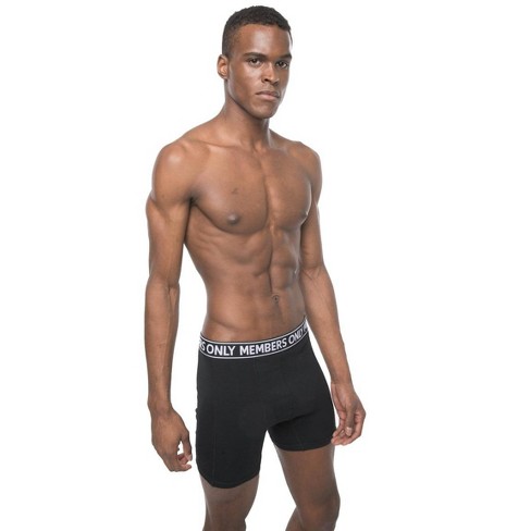 Men's 3 Pack Poly Spandex Athletic Stripe Boxer Briefs - BLACK GREY STRIPE  - FINAL SALE