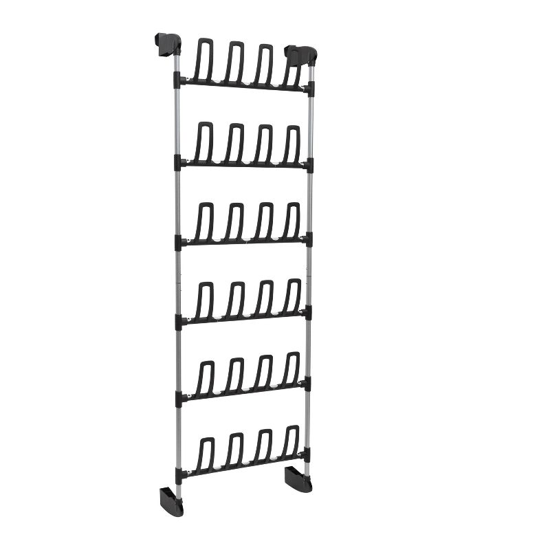 Organize It All Overdoor 12 Pair Shoe Rack Basic Collection, 1 of 10