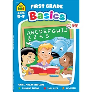 School Zone First Grade Basics 96-Page Workbook - (Paperback) - 1 of 4