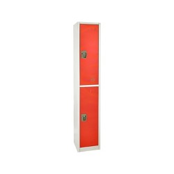 AdirOffice Red Steel 24in Child Storage Cabinet Lockable Kids Home Gym Locker 
