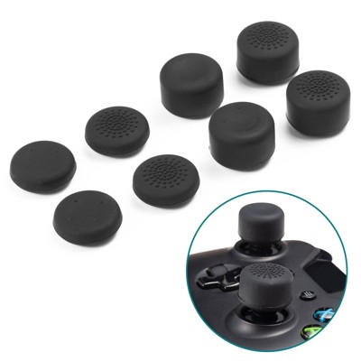 Silicone Skin Protective Cover 2 Pair / 4 Pcs Silicone Analog Thumb Grip Stick Cover Cap Black/Green 2 Pcs For PS4 PlayStation 4 Controller Camouflage Green + Insten 