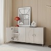 VYNXARIA Lacquered Wooden Cabinet Sideboard Buffet Server Cabinet Storage Cabinet,for Living Room,Entryway,Hallway,Office,Kitchen and Dining Room - 3 of 4