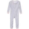 Gerber Baby and Toddler Girl Snug-Fitting Footless Pajamas, 3 Pack - 3 of 4
