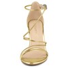 Allegra K Women's Strappy Stiletto Ankle Strap Sandals - 2 of 4