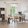 vidaXL Steel Table Legs - Sleek Black Adjustable Design - Dining/Office Use 23.6"x(28.3"-28.9") - 3 of 4