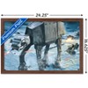 Trends International Star Wars: Hoth - AT-AT Battle Framed Wall Poster Prints - 3 of 4