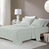 4 Pcs Elegant Oversized Cotton Flannel Sheet Sets, All Season Bedding Set, Cozy Home Textile fits Lux Bedroom Decor - 2 of 4