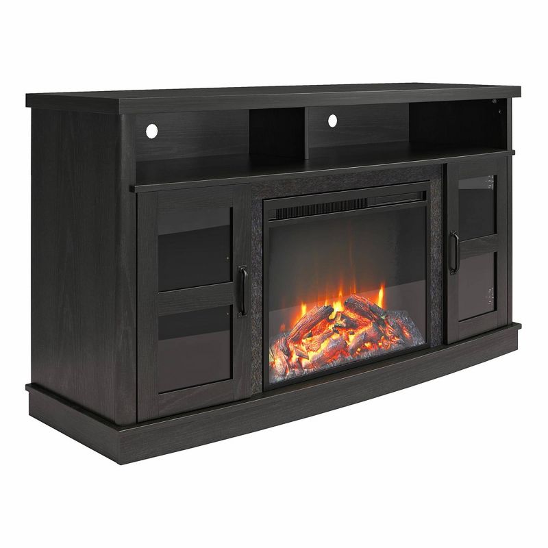Knox Bay Fireplace Console with Glass Doors TV for TVs up to 60" - Room & Joy, 5 of 9