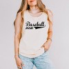 Simply Sage Market Baseball Mom Garment Dyed Tank - L - Ivory - 2 of 3