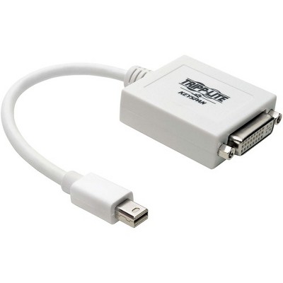 Tripp Lite 6in Mini DisplayPort to DVI Adapter Converter mDP to DVI-I M/F 6"