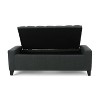 Grungis Rectangle Ottoman Bench with Storage,Upholstered Tufted Footstool Sofa Chair with Wood Framework for Living Room Bedroom - 3 of 4