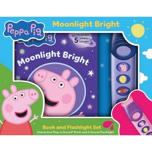 Peppa Pig: Moonlight Bright Book and 5-Sound Flashlight Set - by  Pi Kids (Mixed Media Product) - 1 of 4