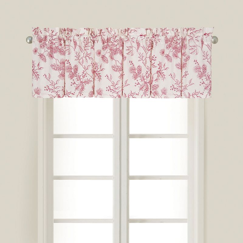 C&F Home Evergreen Toile Red Valance Collection, 1 of 5