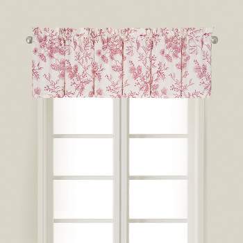 C&F Home Evergreen Toile Red Valance Collection