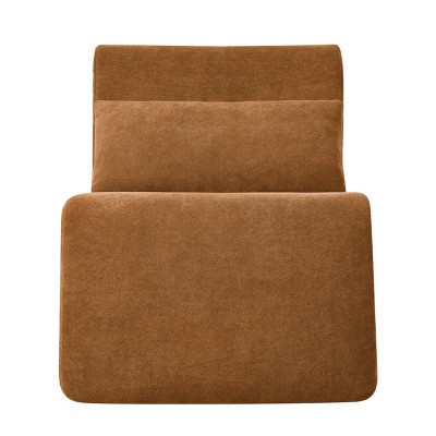 SEVOBAL Sofa Bean Bag Chair Lazy Floor Sofas Cozy Couch Fireside Chair Memory Foam Lounge Chair Living Room Bedroom Office, Orange, 36.6"*17.8"*17.8"