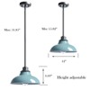 Claxy Sea Green Pendant Light Fixture Modern Kitchen Islands Pendant Light Metal Rod - 2 of 4