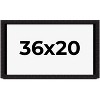 PosterPalooza | Modern Shadow Box 1" Depth Black Picture Frame - UV Acrylic, Backing Board, Hanging Hardware - 2 of 4