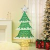 LuxenHome Lighted Green Christmas Tree Indoor and Outdoor Holiday Decoration - 2 of 4