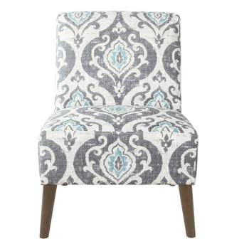 Modern Armless Accent Chair Blue - HomePop