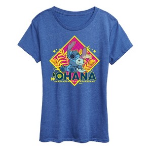 Women's - Disney - Lilo & Stitch Short Sleeve Graphic T-Shirt - 1 of 4