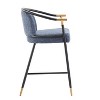 Christopher Knight Home Chaparral Contemporary Upholstered Iron 26 inch Counter Stool (Set of 2) - 4 of 4