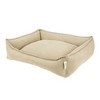 Arlee Home & Pet Cresent Lounger Orthopedic Eco-Friendly Memory Foam Dog Bolster Bed - Safari - S - 3 of 4