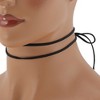 Unique Bargains Tie Velvet Bow Pattern Adjustable choker necklace Wrap around wrist bracelet 1 Pc - 2 of 4