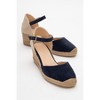 Aldea - Navy Suede Leather Platform Espadrille (Women) | Forever & Always Shoes - 2 of 4