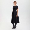 Women's Short Sleeve Midi A-Line Dress - A New Day™ Black - 3 of 4