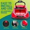 Serenelife 360 Degree Spinning Bumper Car with Adjustable Safety Belt, Control Panel, Soft Bumper, Flashing Lights, Built In Battery & Wheels, Red - 4 of 4