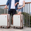 SUGIFT 20" Carry On Luggage Airline Approved, PC Hard Shell Suitcases with Spinner Wheels - 2 of 4