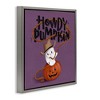 Stupell Industries Howdy Pumpkin Western Ghost Floating Frame Canvas Art, Gray, 18" x 18" - 2 of 4