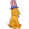 Gemmy Airdorable Airblown Inflatable Patriotic Dog, 2 ft Tall, Orange - 2 of 4