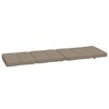 vidaXL - Comfortable and Versatile Deck Chair Cushions; Made of Durable Taupe Oxford Fabric; Soft Foam Fiber Filling; Ideal for Indoor and Outdoor Use - 3 of 4