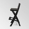 Polaris 4pk Acacia Wood Folding Barstools Dark Gray - Christopher Knight Home: Weather-Resistant Patio Seating - 4 of 4