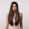 Jessie's Wig 24 Inch Silky Straight Wig Synthetic Wig Balayage Color 1Pc/Pack - 3 of 4