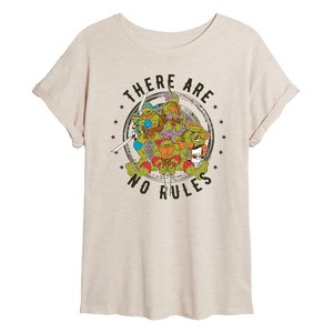 Women's - Teenage Mutant Ninja Turtles - There Are No Rules Oversized Graphic T-Shirt - 1 of 4