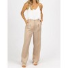 Women's PLEATED WOVEN PANTS - Et Clet - 3 of 4