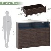 Jojoka Modern 8-Drawer Wood Dresser with Charging Station and LED Lights Floor Mount 55 Inch - 2 of 4