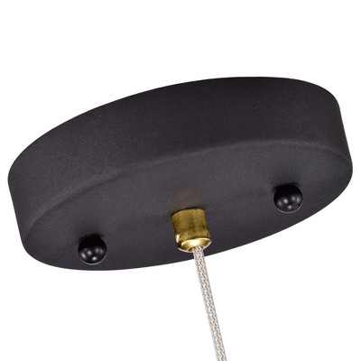 Matte Black Mini LED Cylinder Pendant Light